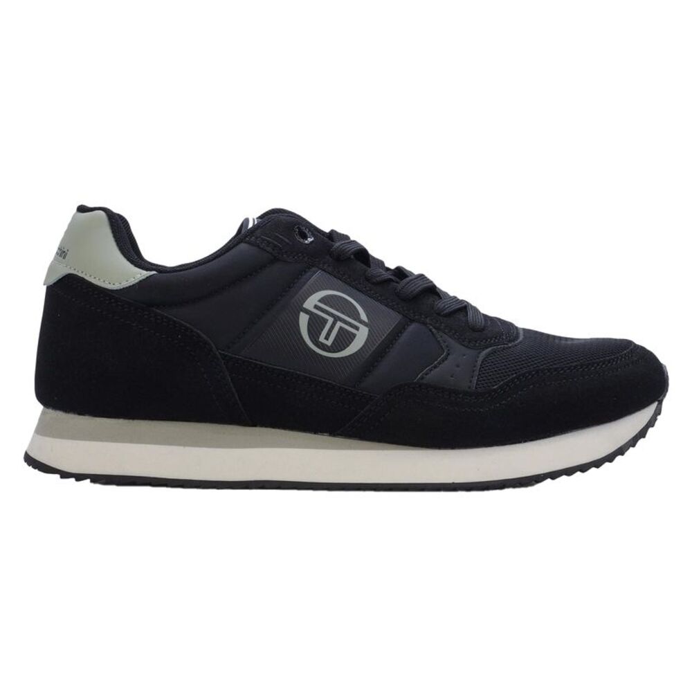 Sergio Tacchini Mens Monza Logo Low Cut Sneakers / Black/White/Aster